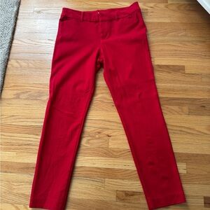 Old Navy Red Pixie Ankle Pants